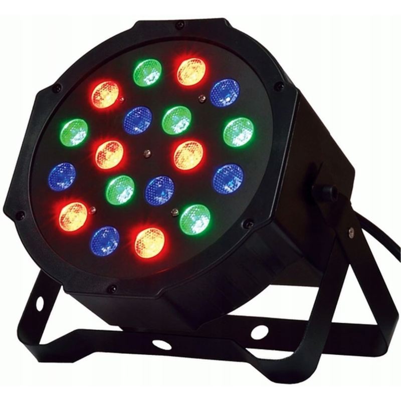Kolorofon led par 18 led - obrazek 2
