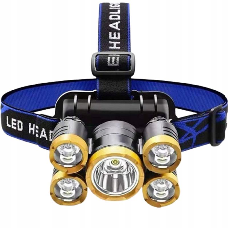 Latarka czołowa 5 led mała - obrazek 6