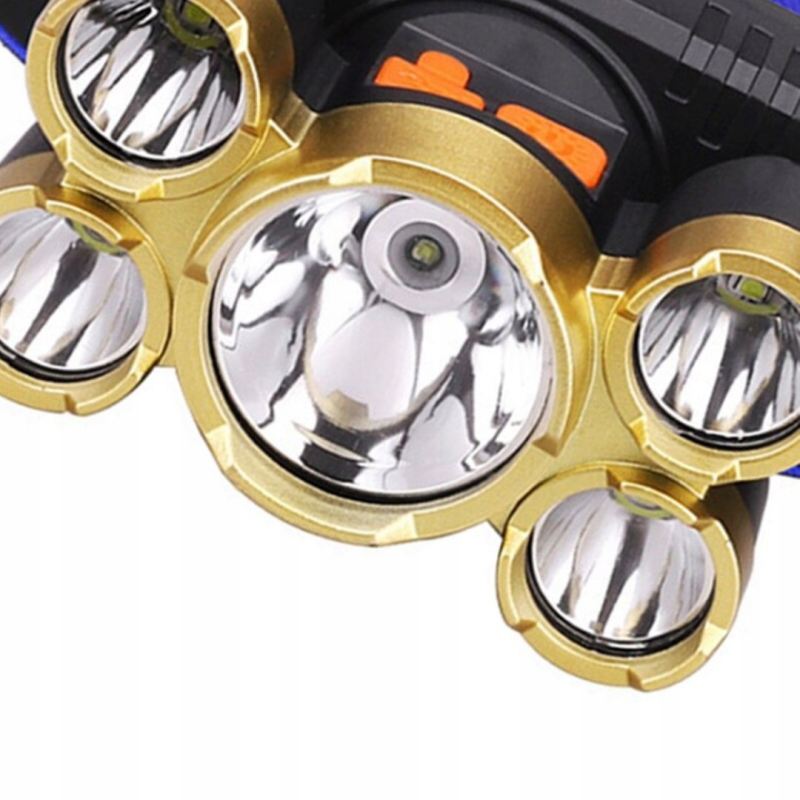 Latarka czołowa 5 led mała - obrazek 7