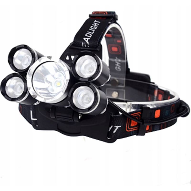 Latarka czołowa 5 led - obrazek 3