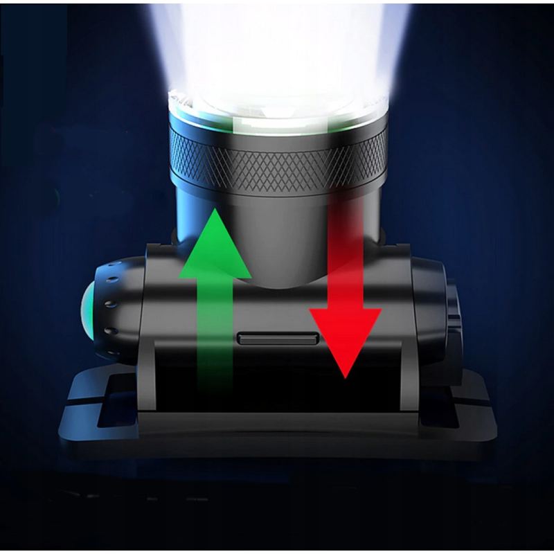 Latarka czołowa 1 led nowa ring - obrazek 11