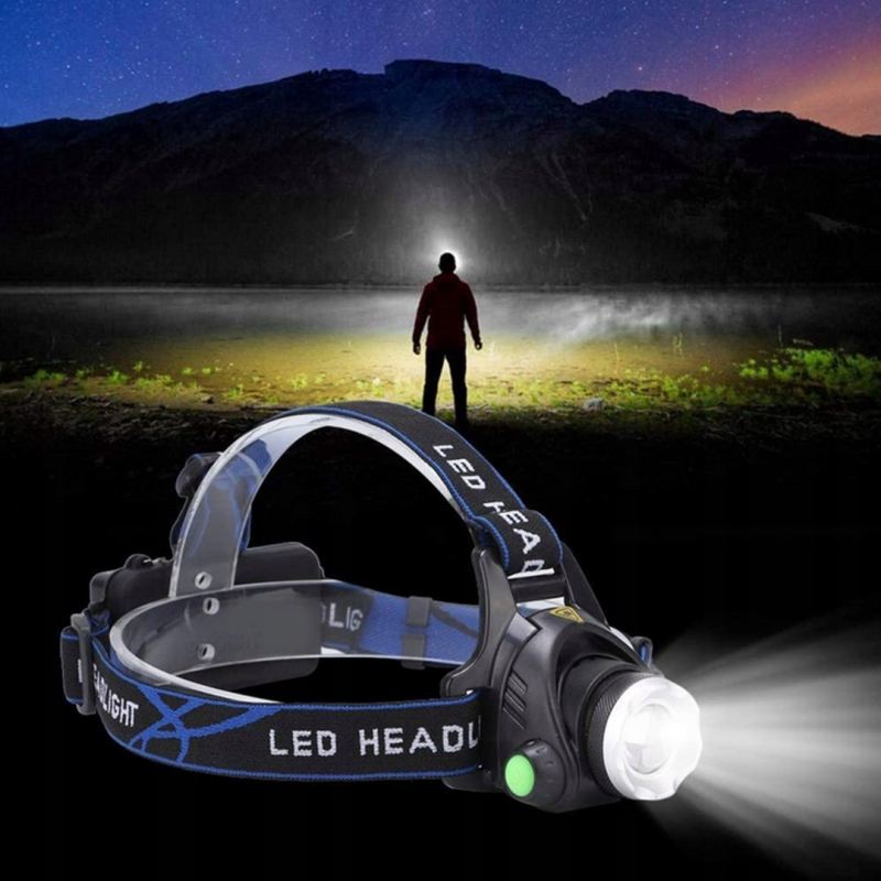 Latarka czołowa 1 led t6 - obrazek 11