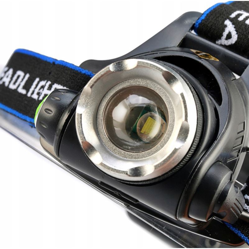 Latarka czołowa 1 led t6 - obrazek 4