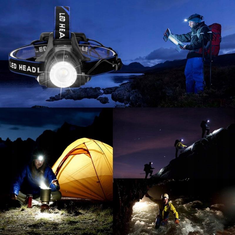 Latarka czołowa 1 led t6 - obrazek 9