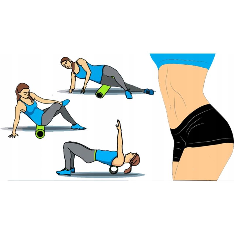 Wałek roller fitness mały 30x10 - obrazek 12