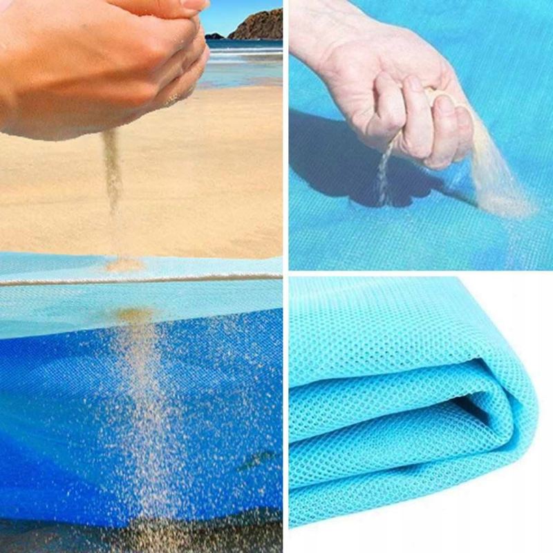 Mata plażowa koc na piknik biwak plaże siatka 200x150 - obrazek 2