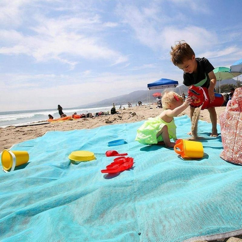Mata plażowa koc na piknik biwak plaże siatka 200x150 - obrazek 4