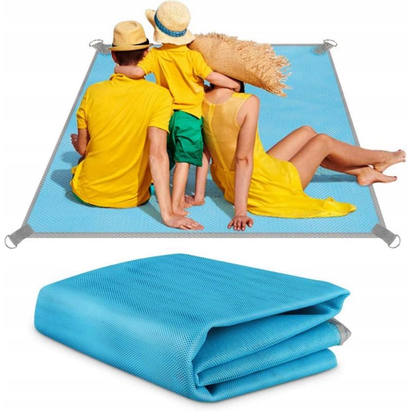 Mata plażowa koc na piknik biwak plaże siatka 200x150