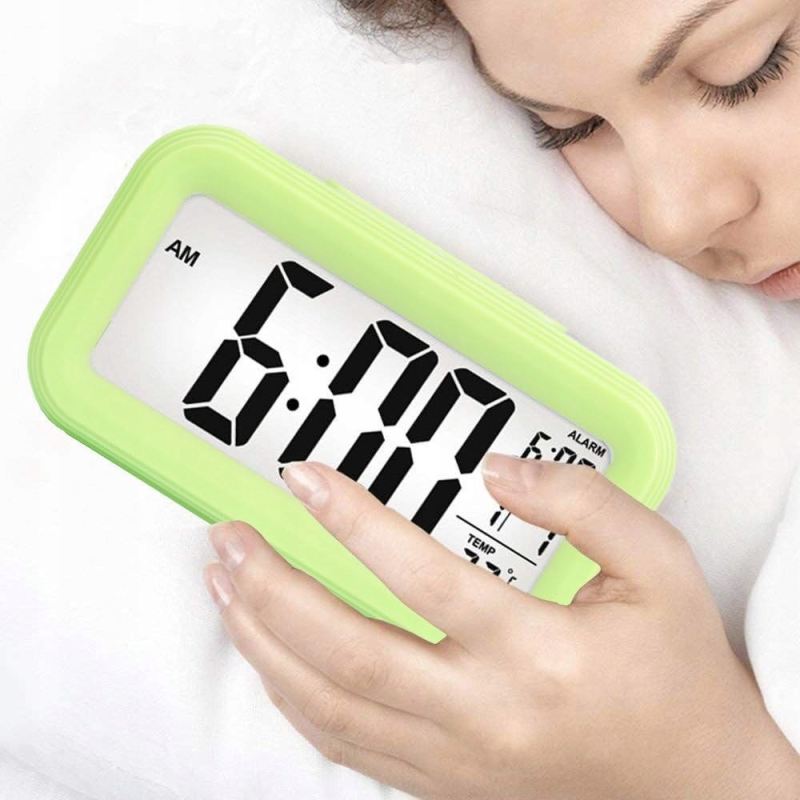 Zegar cyfrowy budzik elektroniczny zegarek led termometr kalendarz alarm - obrazek 5