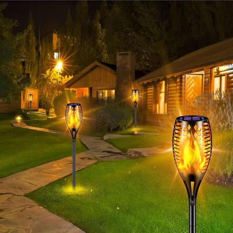 Lampa solarna ogrodowa pochodnia - obrazek 4