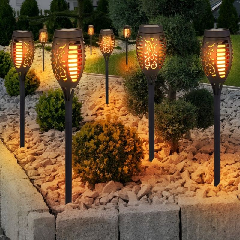 Lampa solarna ogrodowa pochodnia - obrazek 9