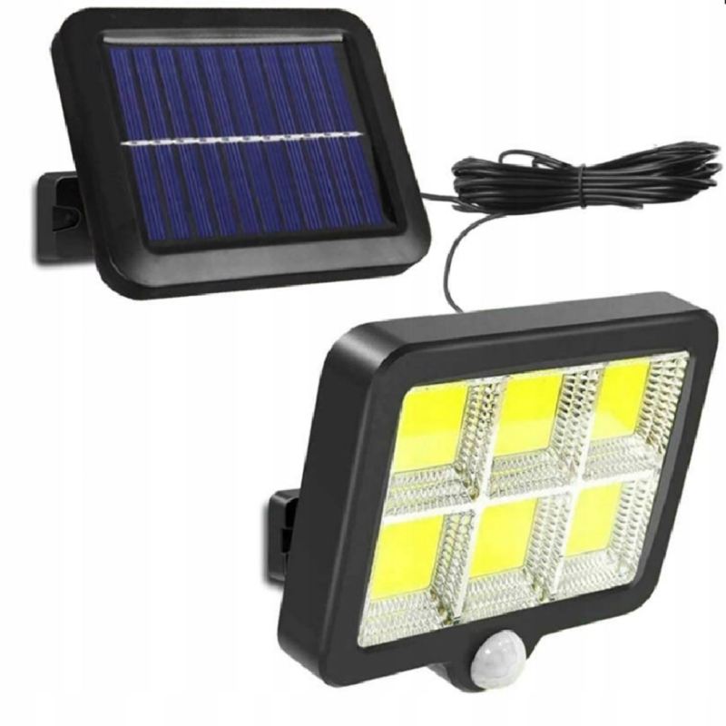 Lampa solarna 120 led 1+1 cob - obrazek 8