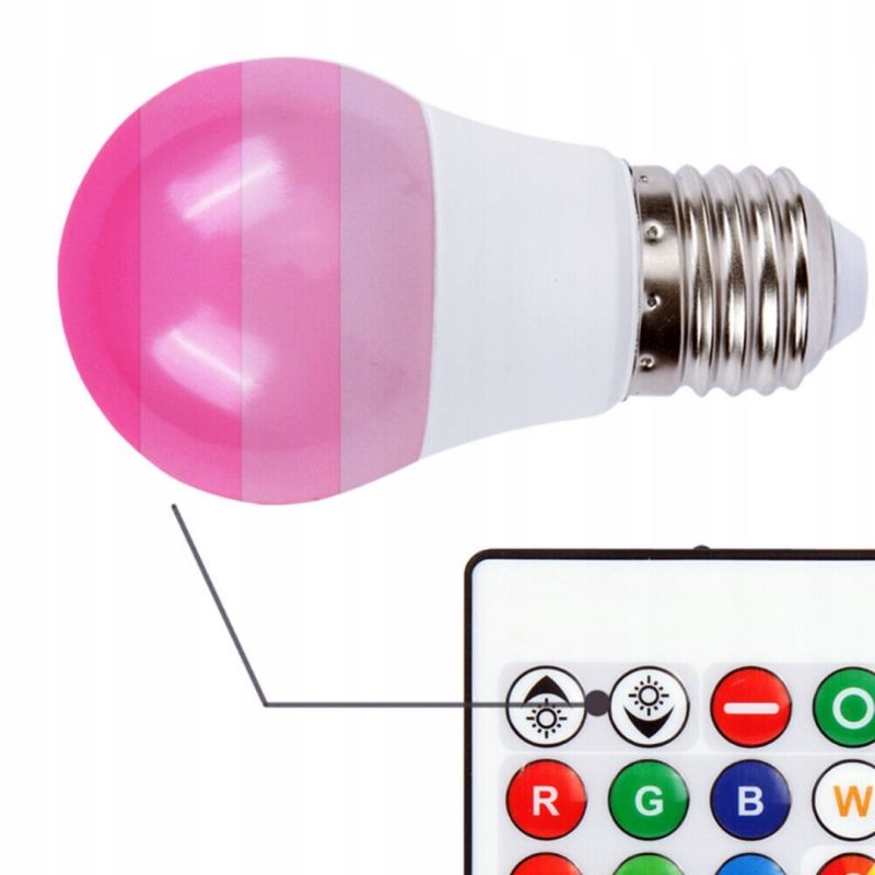 Żarówka rgb + pilot - obrazek 5