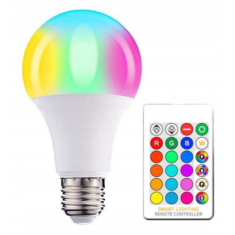 Żarówka rgb + pilot