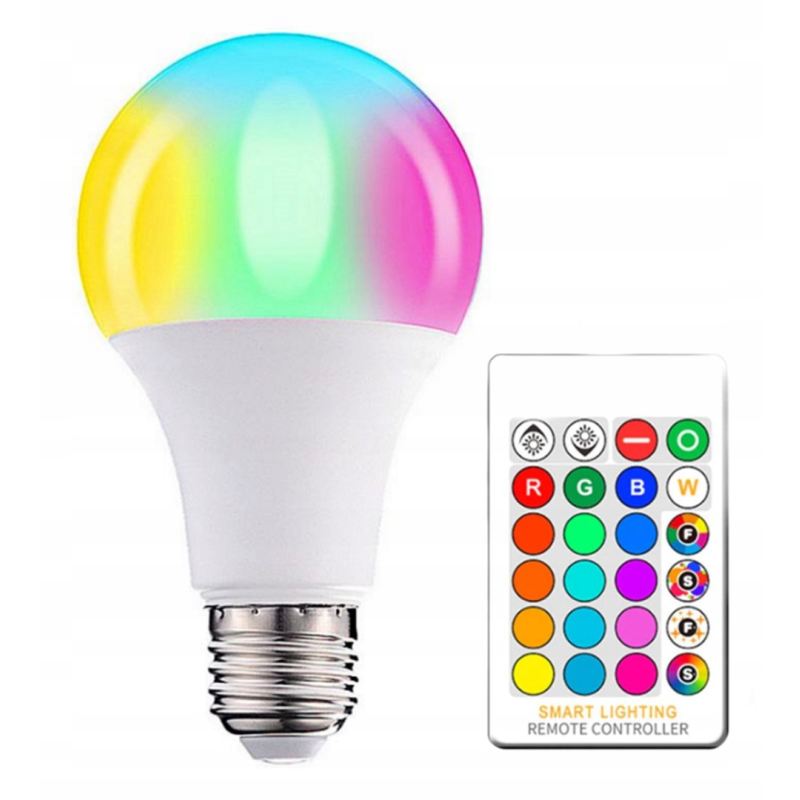 Żarówka rgb + pilot