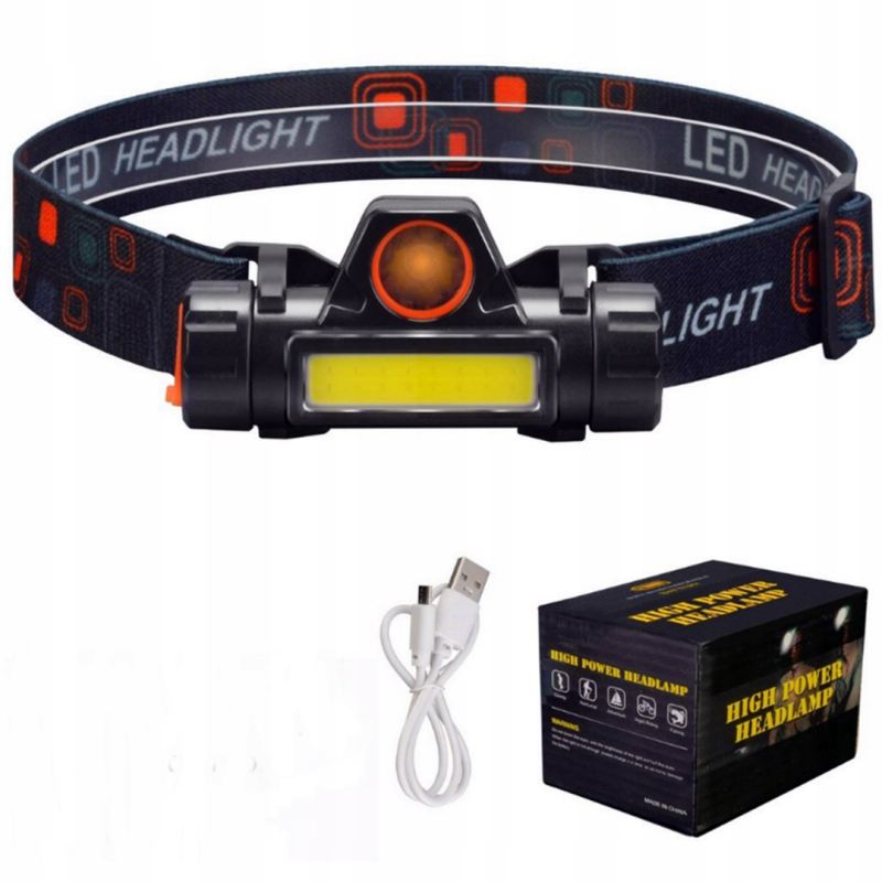 Latarka czołowa 1 led mała - obrazek 3