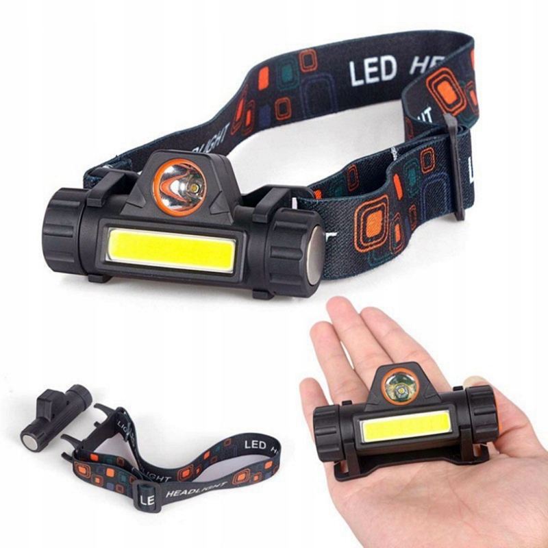 Latarka czołowa 1 led mała - obrazek 5