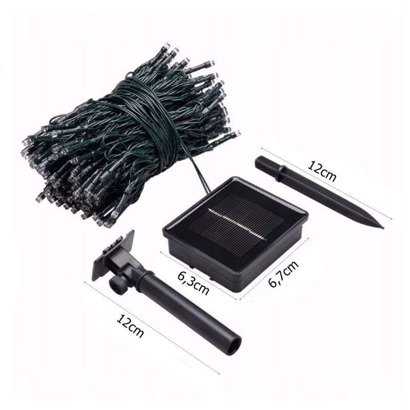 Lampki choinkowe solarne 100 led ww - obrazek 12