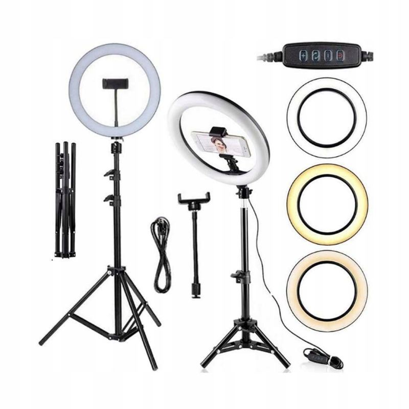 Lampa ring 30cm biała z pilotem - obrazek 8
