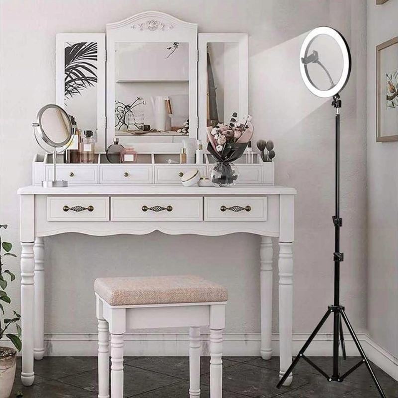 Lampa ring 30cm biała z pilotem - obrazek 10