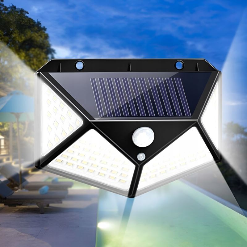 Lampa solarna 100 led 4 strony - obrazek 15
