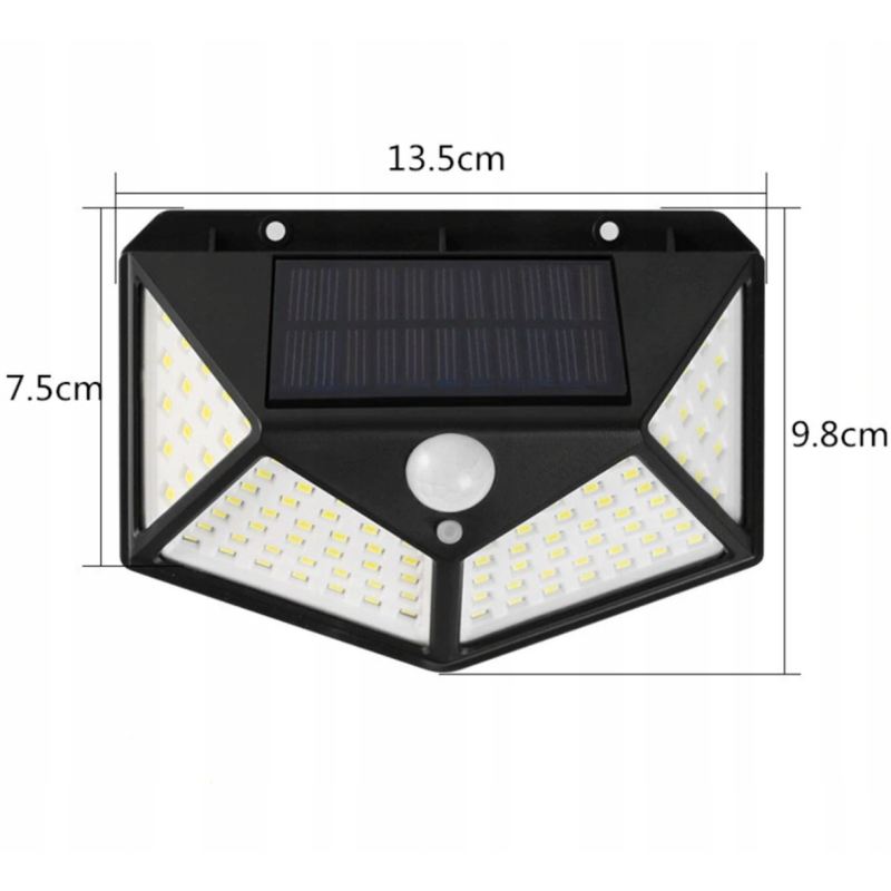 Lampa solarna 100 led 4 strony - obrazek 4