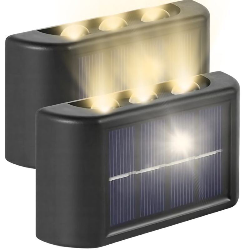 Lampa solarna ścienna 6 led ww - obrazek 2