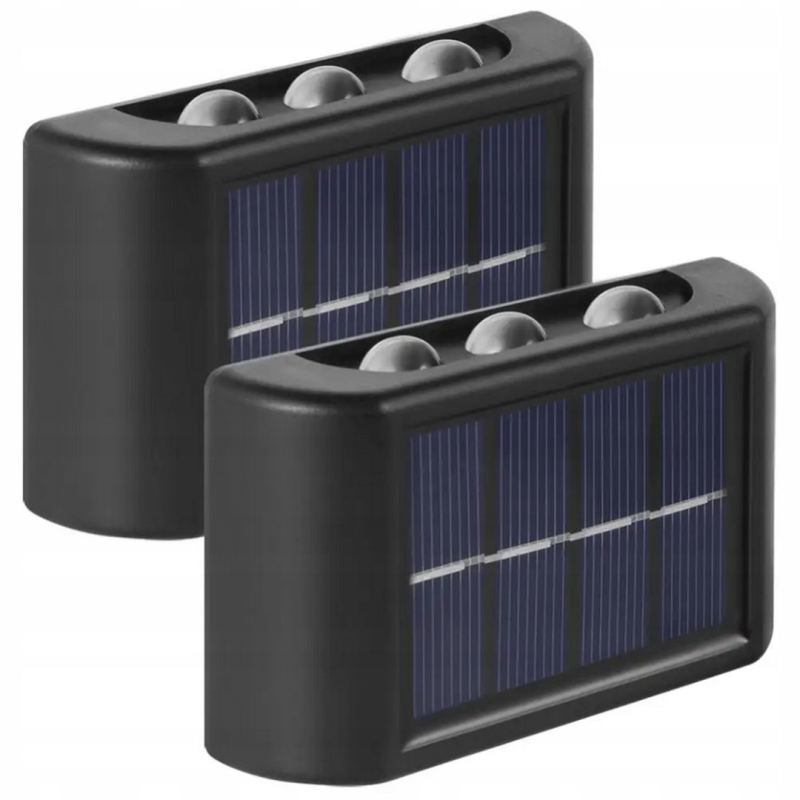 Lampa solarna ścienna 6 led ww - obrazek 3