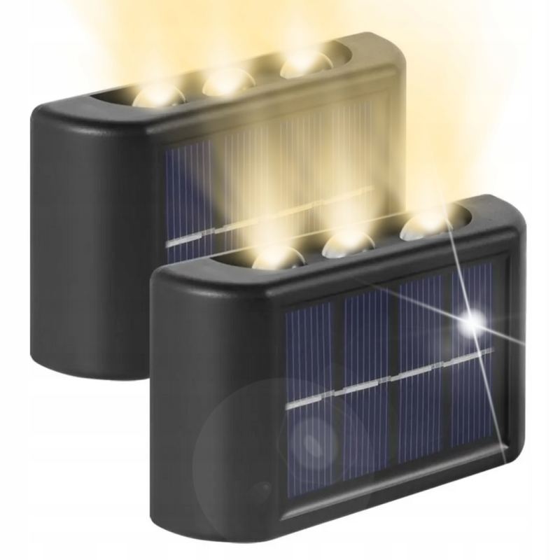 Lampa solarna ścienna 6 led ww - obrazek 6
