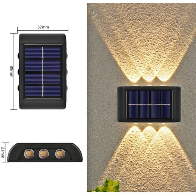 Lampa solarna ścienna 6 led ww - obrazek 9