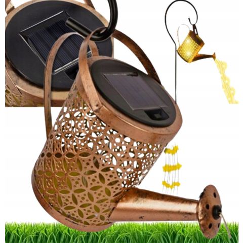 Lampa solarna ogrodowa konewka