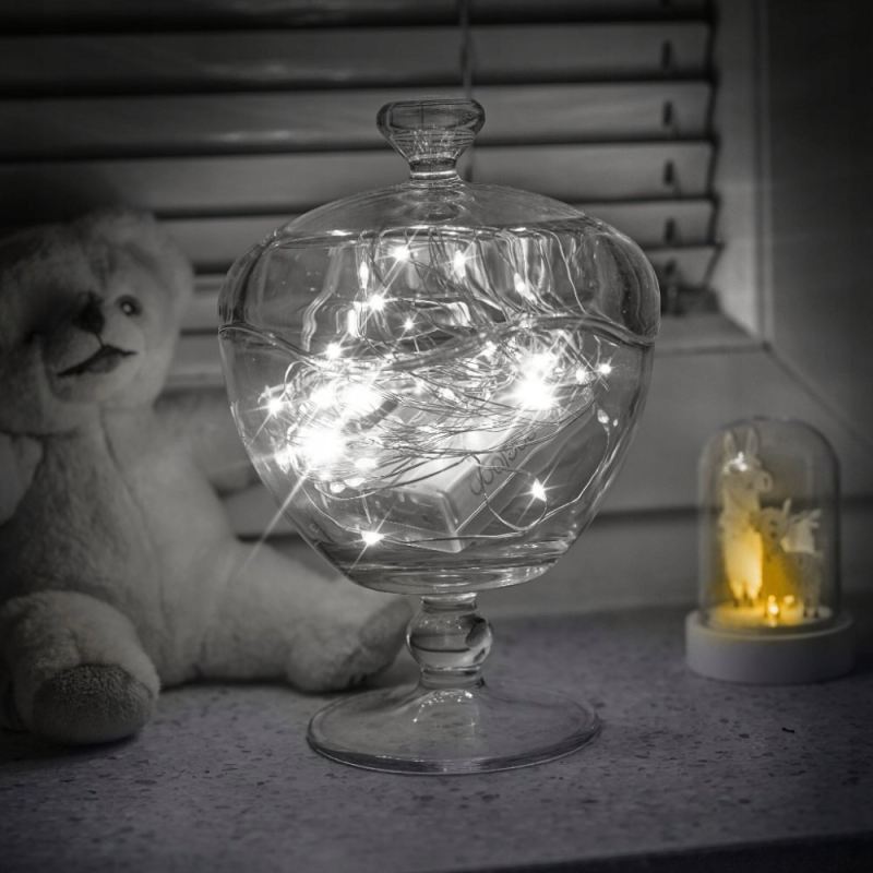 Lampki choinkowe drucik 50 led na baterie cw - obrazek 9