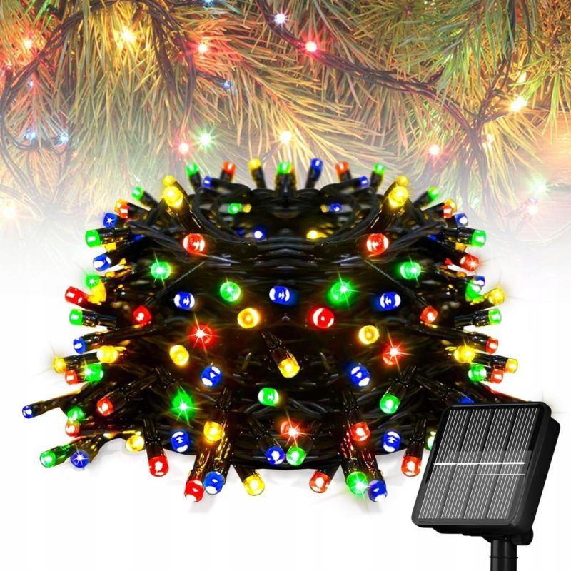 Lampki choinkowe solarne 100 led mc - obrazek 5