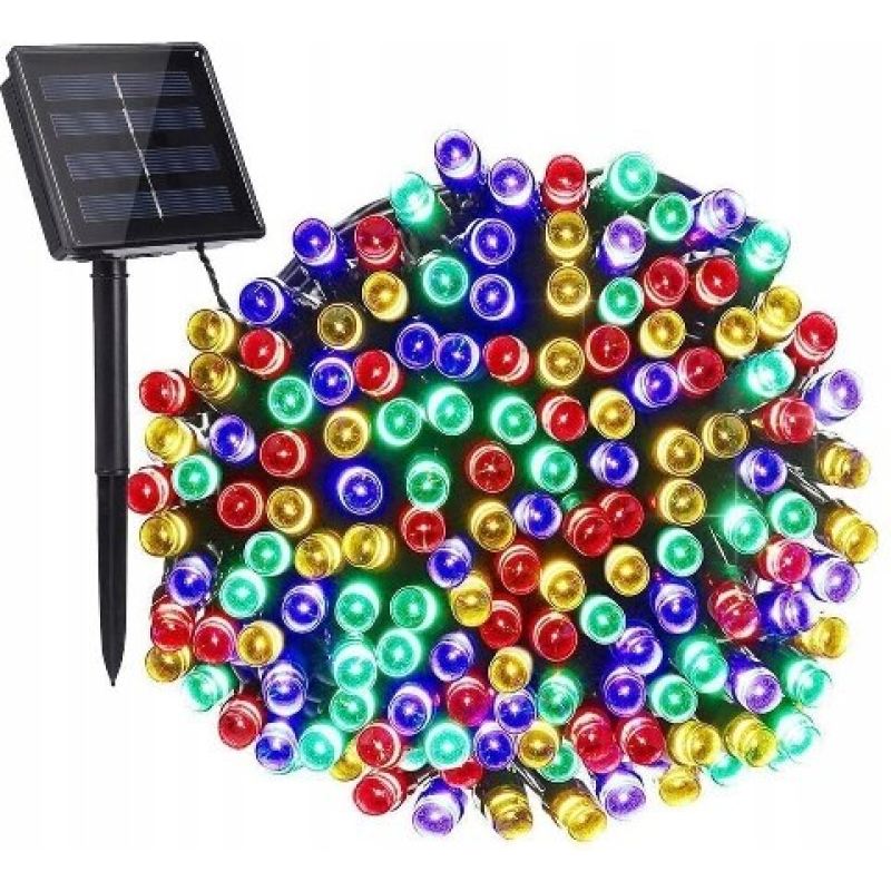 Lampki choinkowe solarne 100 led mc