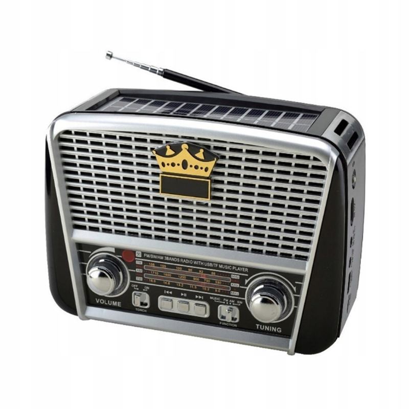 Radio kuchenne retro solar usb fw sd sieciowo-bateryjne przenośne - obrazek 5