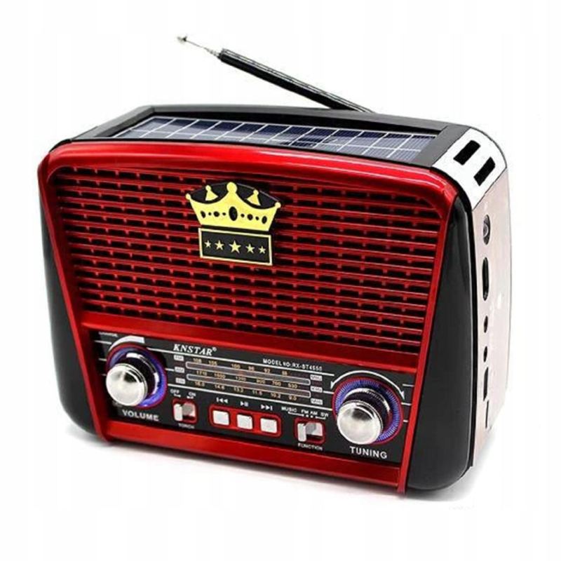 Radio kuchenne retro solar usb fw sd sieciowo-bateryjne przenośne - obrazek 7