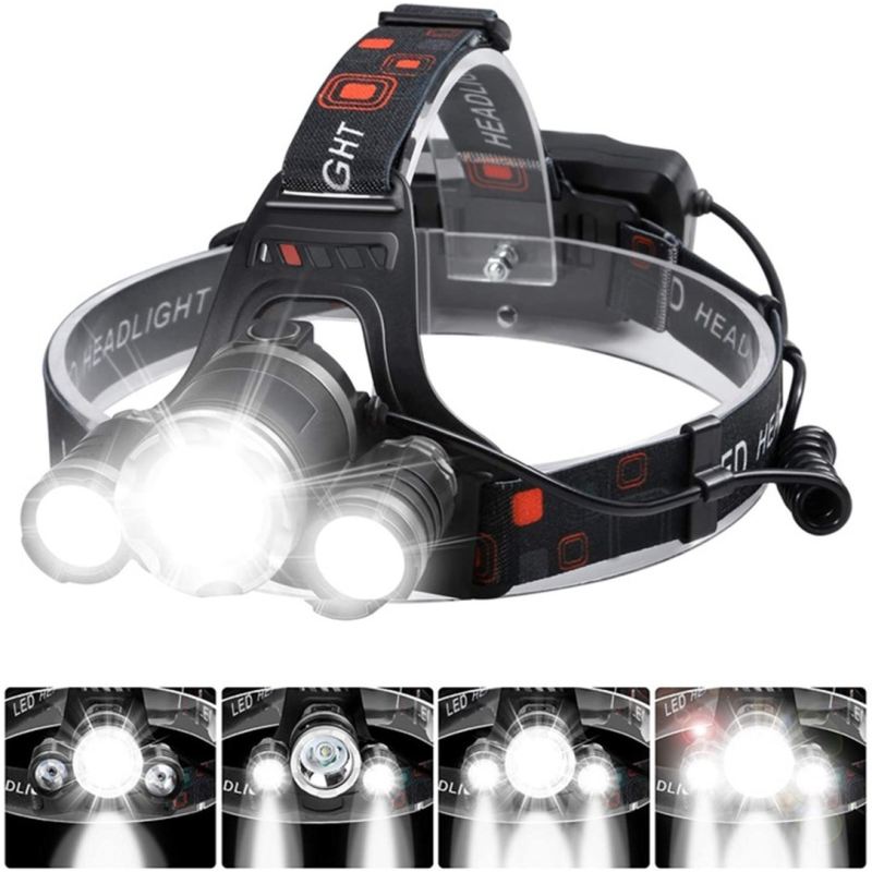 Latarka czołowa 3 led - obrazek 9