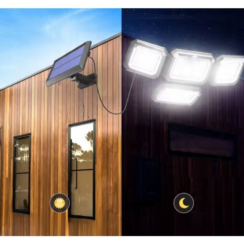 Lampa solarna 4 strony split 1+1 + pilot (24) - obrazek 3