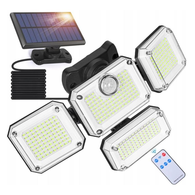 Lampa solarna 4 strony split 1+1 + pilot (24) - obrazek 4