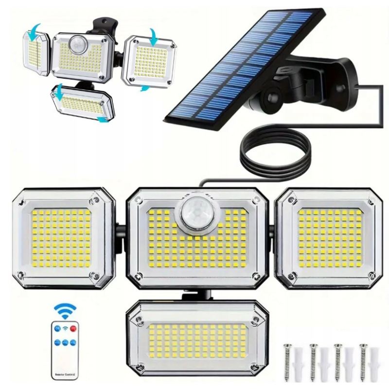 Lampa solarna 4 strony split 1+1 + pilot (24)