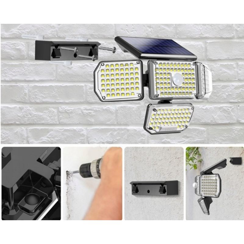 Lampa solarna 4 strony split + pilot (32) - obrazek 3