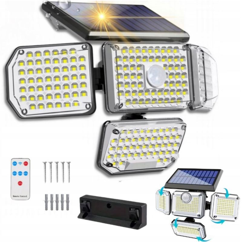 Lampa solarna 4 strony split + pilot (32)