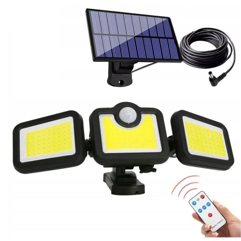 Lampa solarna 3 strony split 1+1 + pilot (40) - obrazek 2