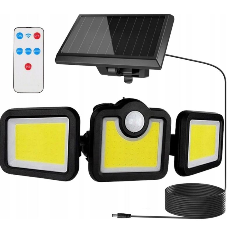 Lampa solarna 3 strony split 1+1 + pilot (40) - obrazek 4