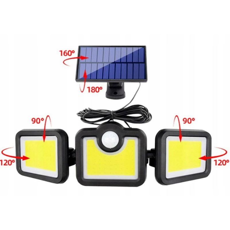 Lampa solarna 3 strony split 1+1 + pilot (40) - obrazek 5