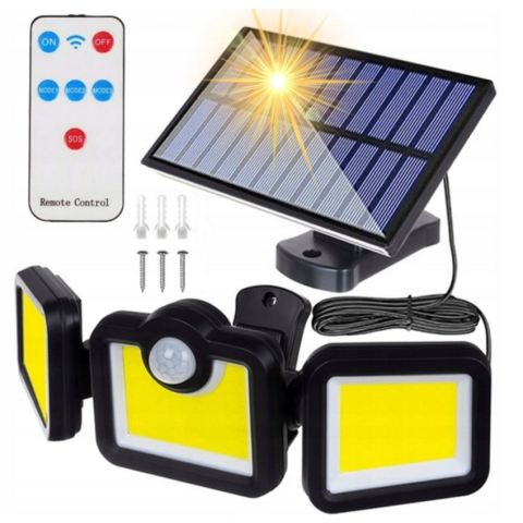 Lampa solarna 3 strony split 1+1 + pilot (40)